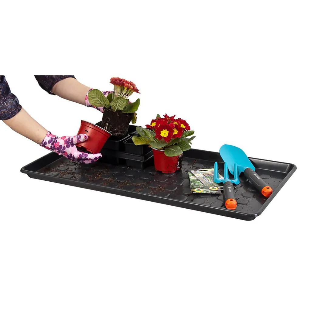 Kreher XL Mehrzweckablage 75,5x38 cm Schwarz Abtropfschale