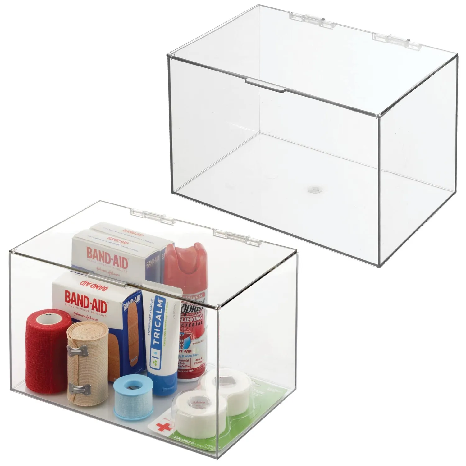 mDesign Kosmetik Organizer Box durchsichtig 1er