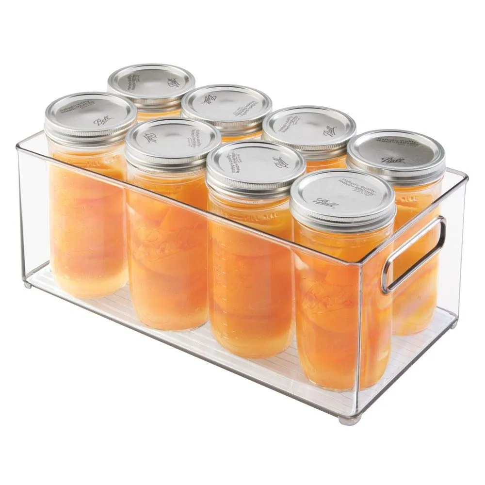 mDesign Kühlschrank-Organizer 8er-Set Transparent 37,1 cm