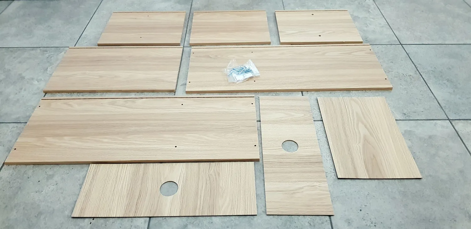 Iris Ohyama MDB-3S TV-Schrank hellbraun für 43 Zoll