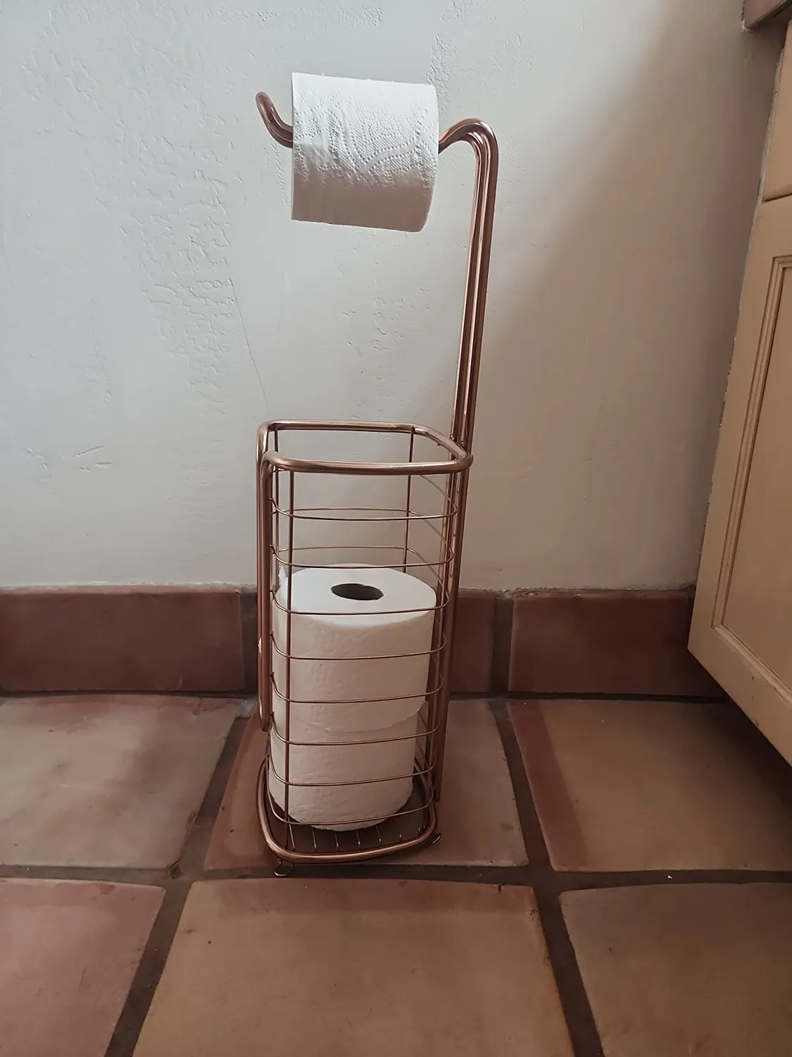 mDesign Omni Toilettenpapierhalter freistehend Stahl für 4 Rollen