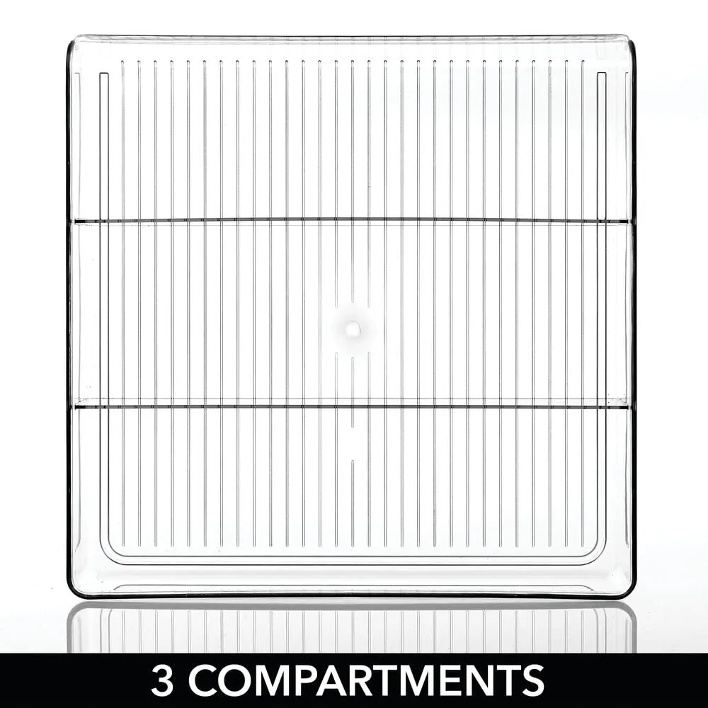 M Design Kunststoffkorb Aufbewahrungsbox 2er transparent