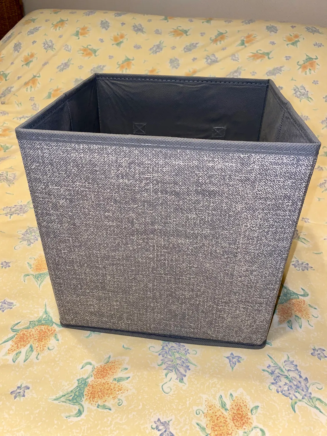 mDesign 2er-Set Stoffbox grau groß mit Griffen