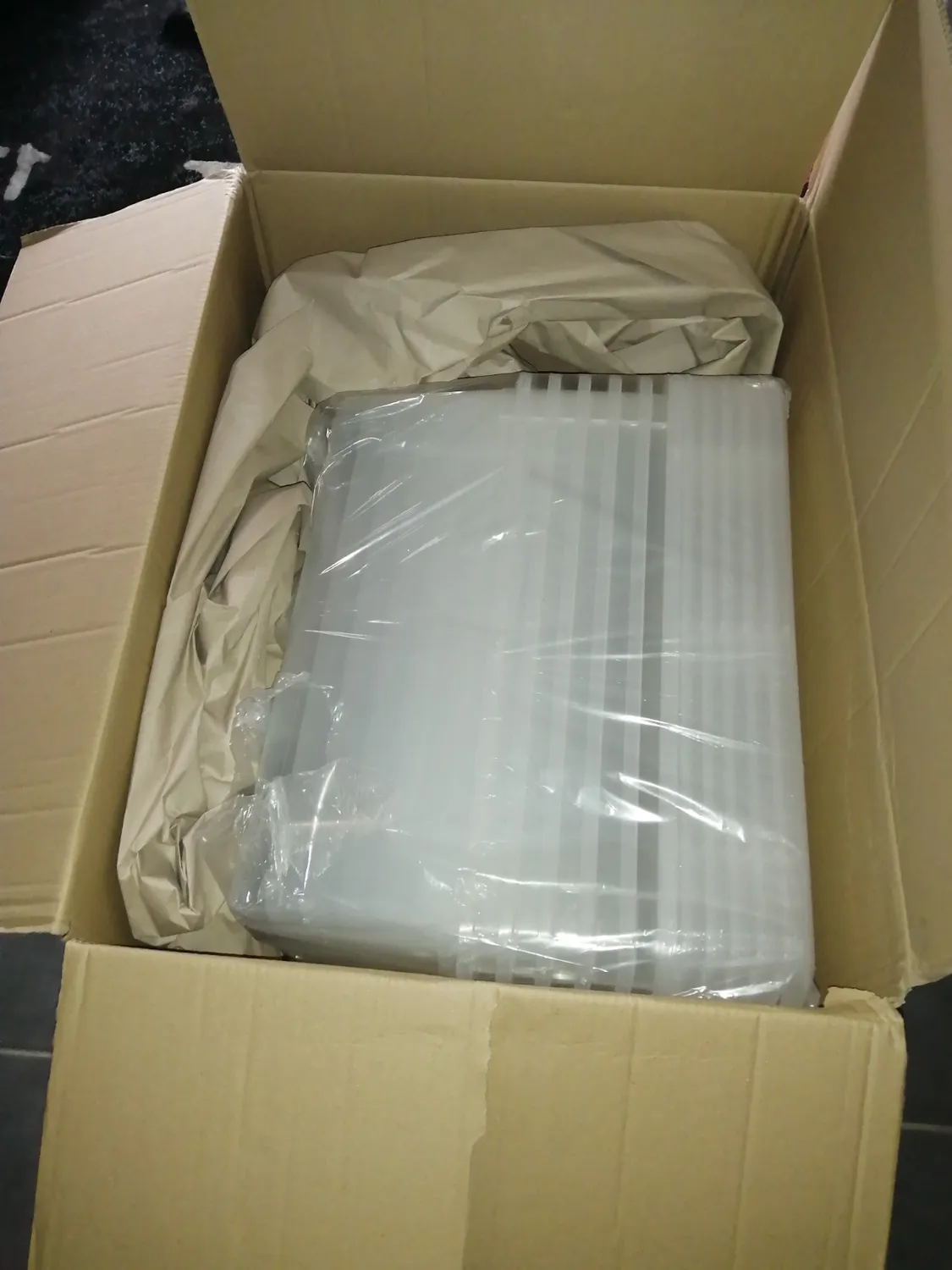 Iris Ohyama NTB-30 Aufbewahrungsbox 30 L 6er-Set transparent