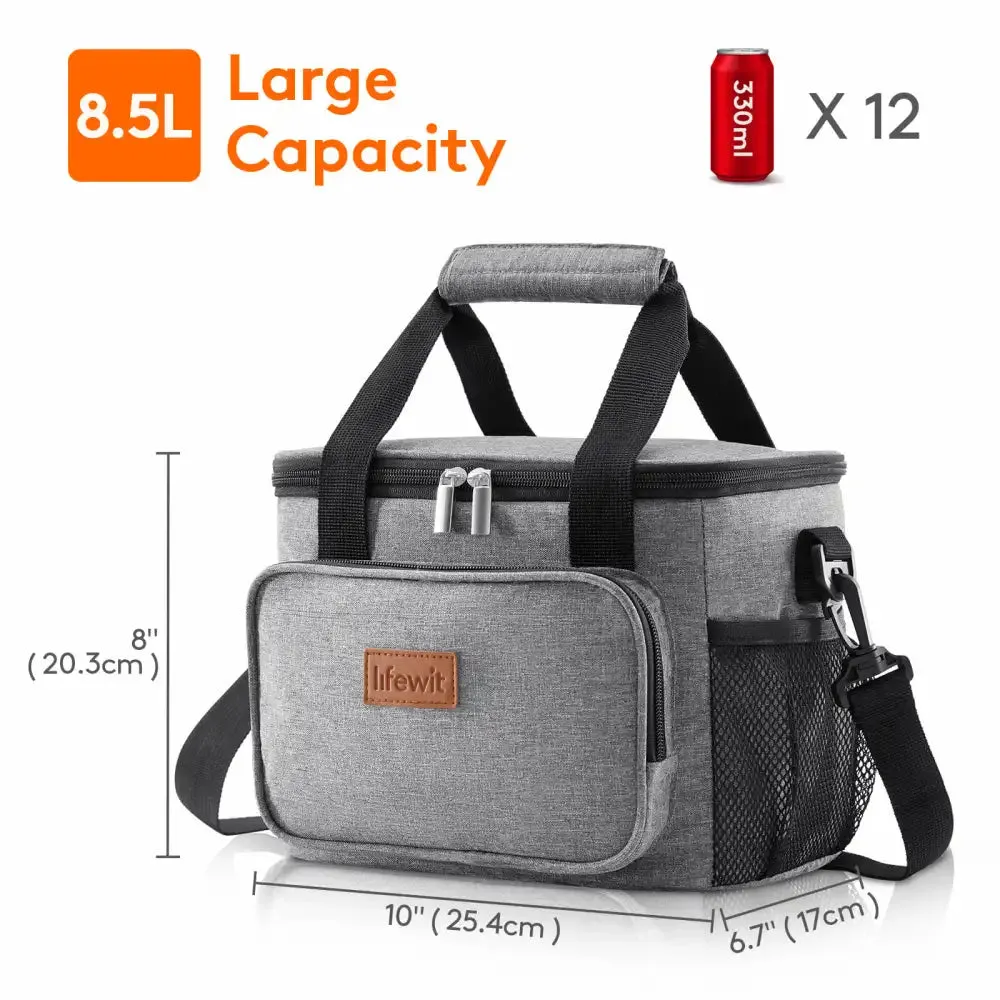 Lifewit Kühltasche 15L Grau Groß Isolierte Picknicktasche