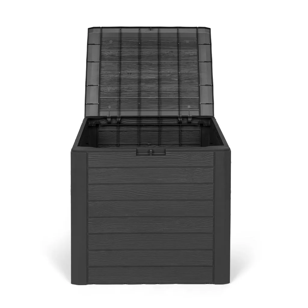 Kreher WOOD Kissenbox 140 Liter Anthrazit wetterfest