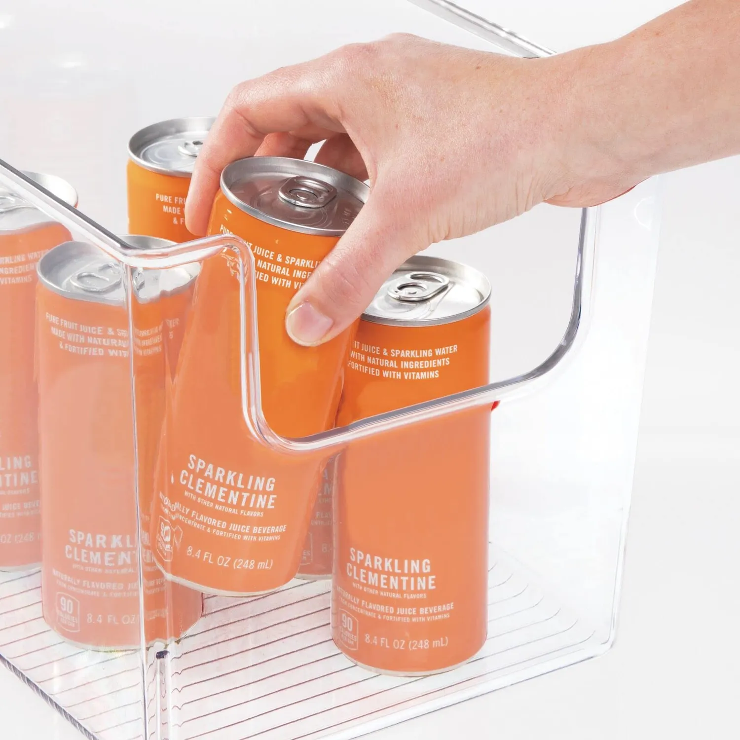 mDesign Aufbewahrungsbox Kühlschrankbox transparent 6er-Set