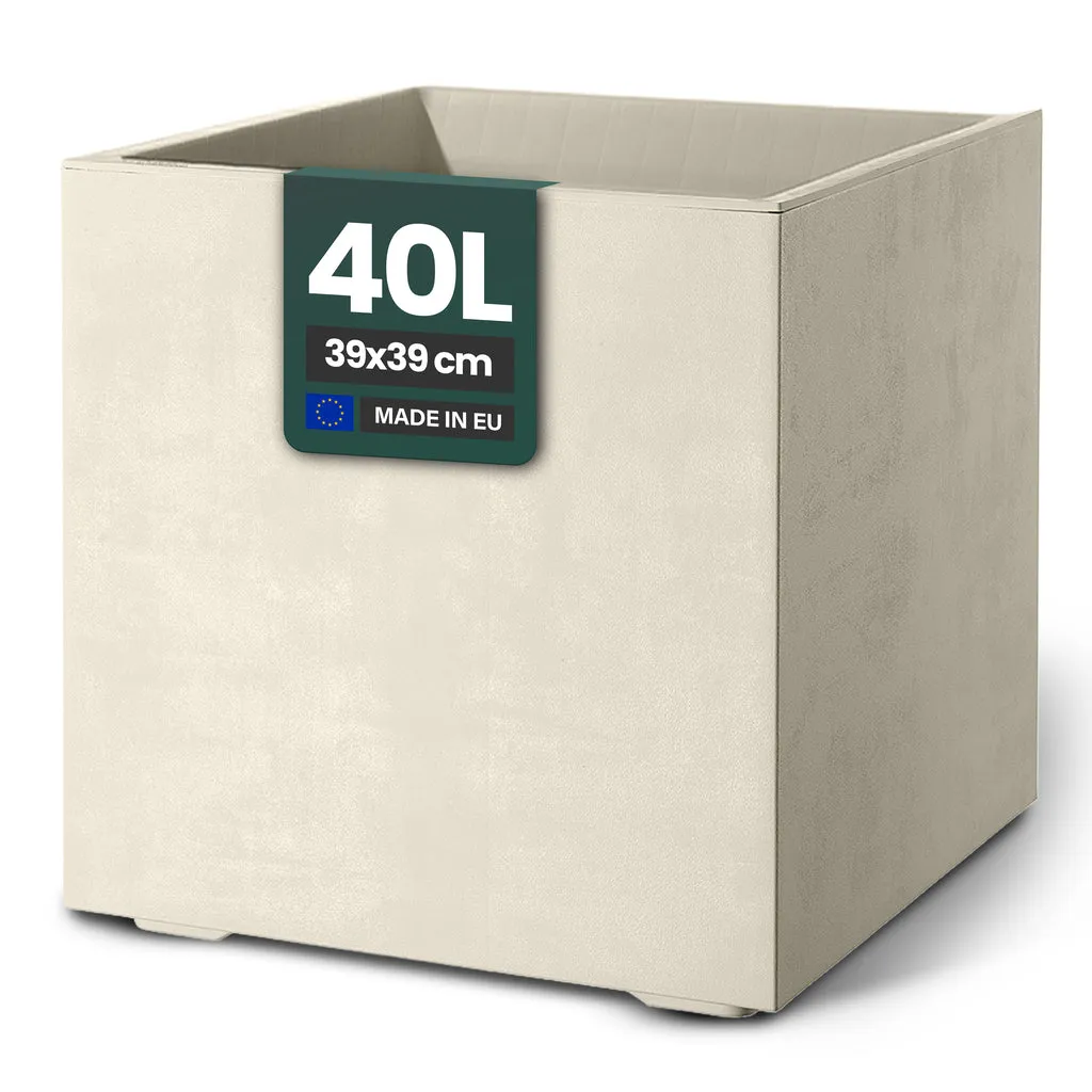Kreher Millennium Pflanzkasten 40L Anthrazit eckig