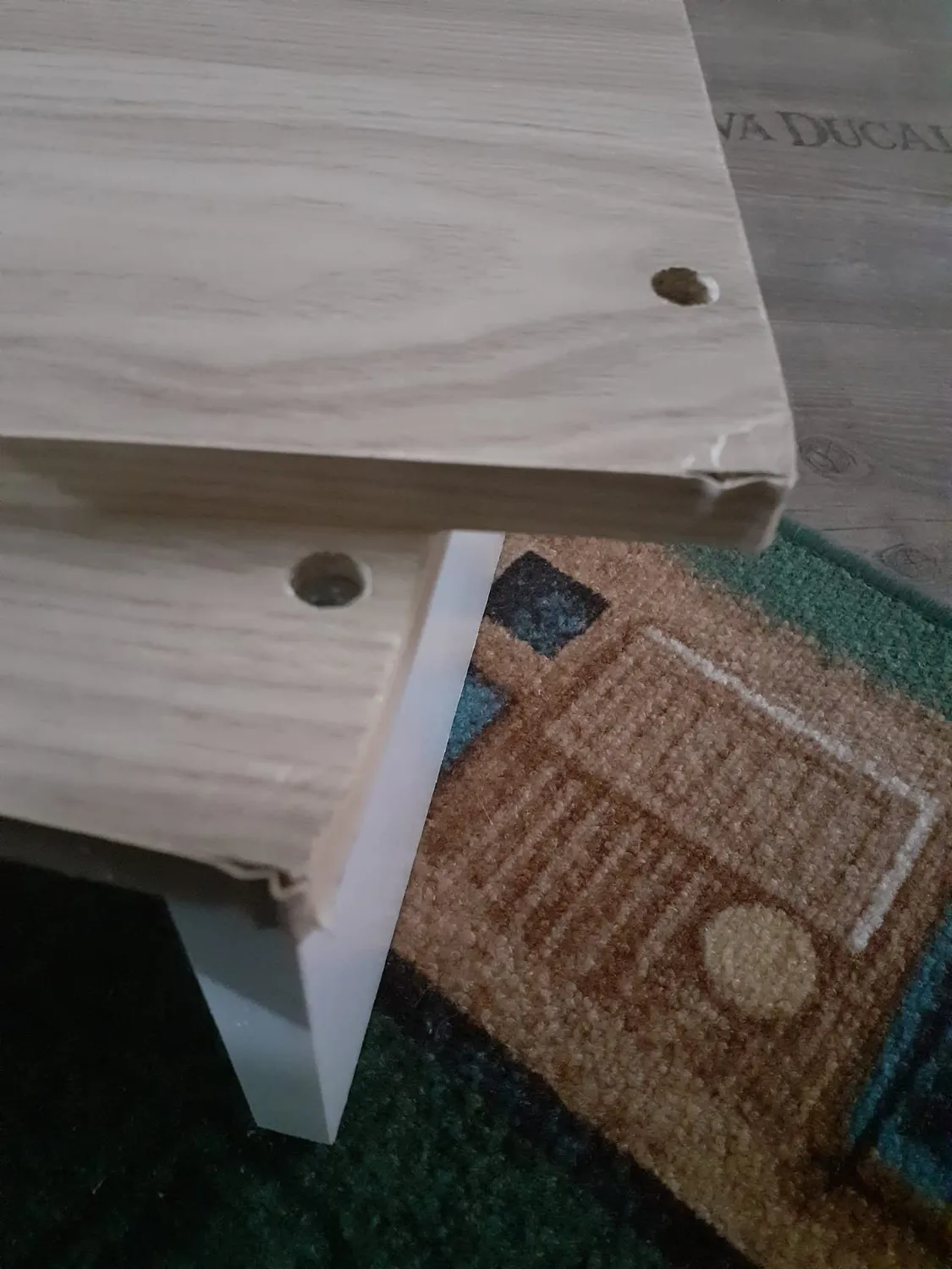 Iris Ohyama UB-6020 Regal braun 2 Ebenen Holz schmal