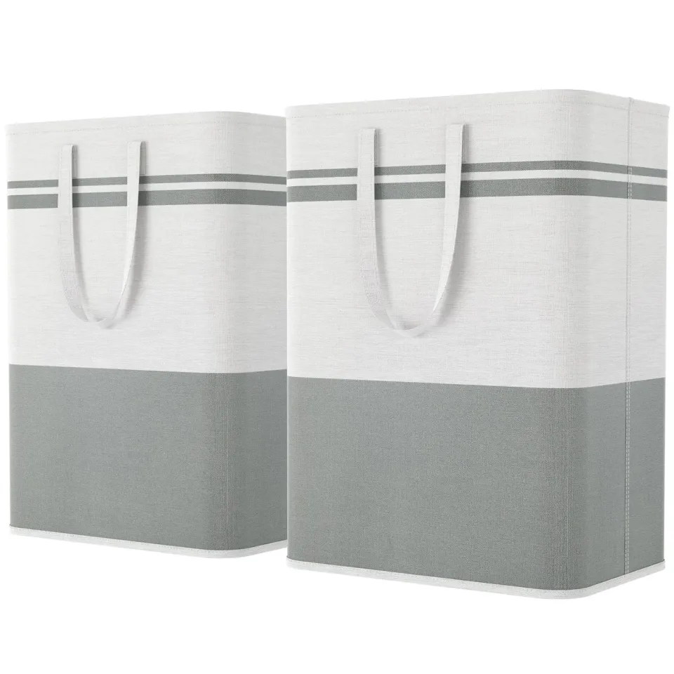 Lifewit Wäschekorb 2x 80 L faltbar Polyester wasserdicht