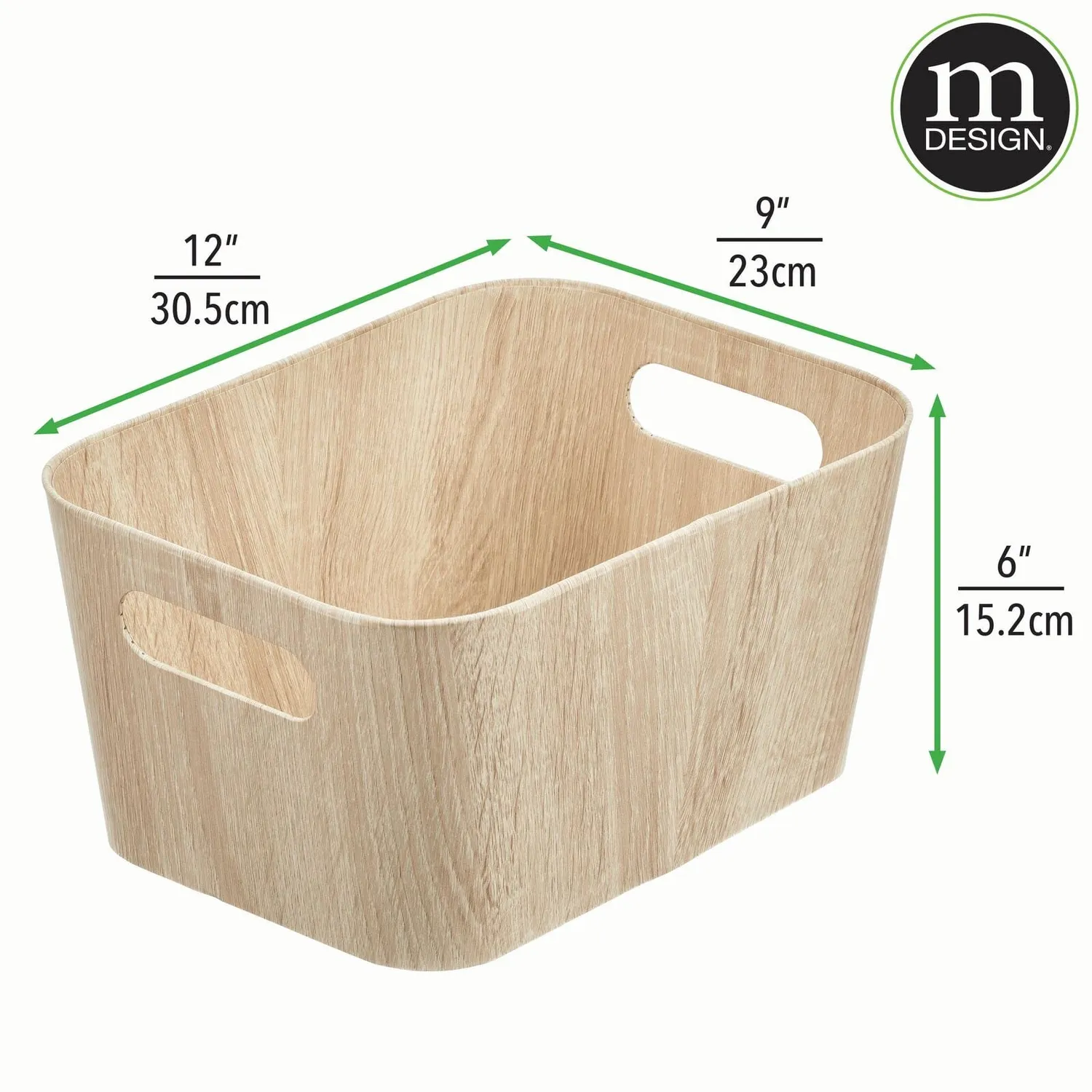 mDesign Aufbewahrungsbox 2er-Set weiß Karton lebensmittelsicher