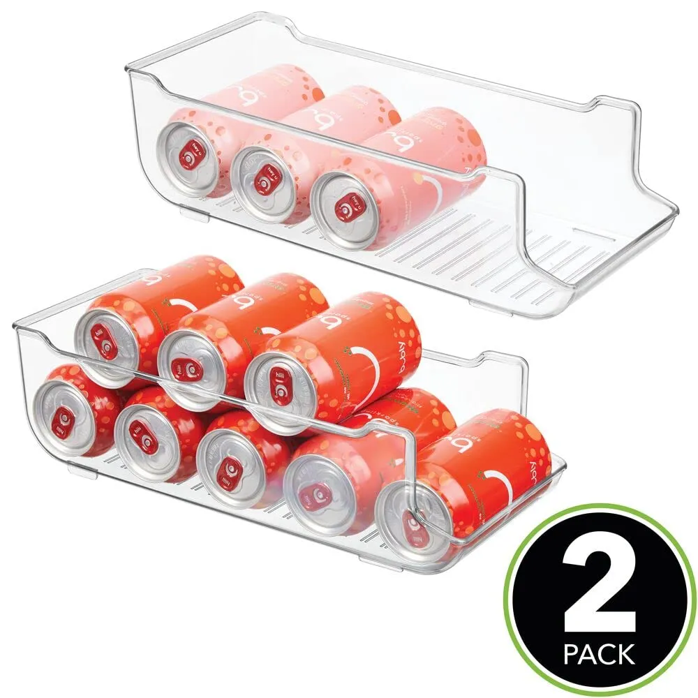 mDesign Dosenhalter 2er-Set für 9 Dosen durchsichtig