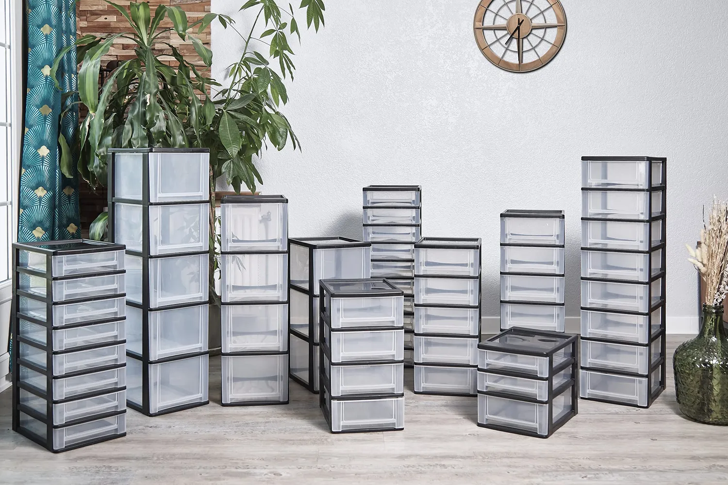 Iris Ohyama DDOCH-2500 Schubladenbox weiß 5x13L