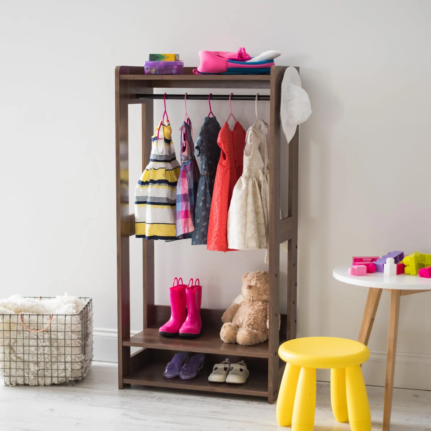 Iris Ohyama KWR-1 Kindergarderobe braun Holz