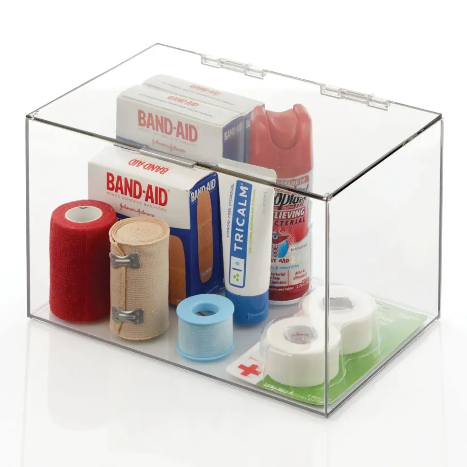 mDesign Kosmetik Organizer Box durchsichtig 1er