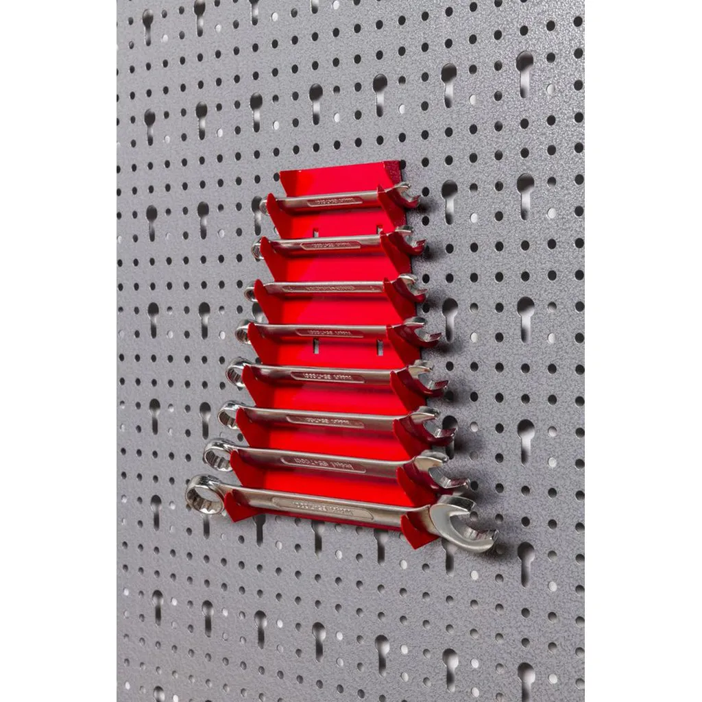 Kreher Werkzeuglochwand Metall 160x60 cm 22-tlg Hakenset grau