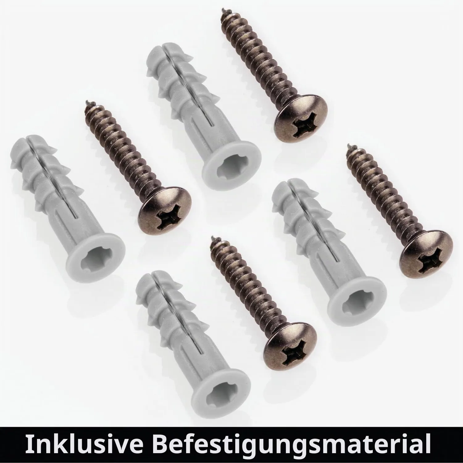 mDesign Küchenregal Metall 3 Ebenen bronze selbstklebend