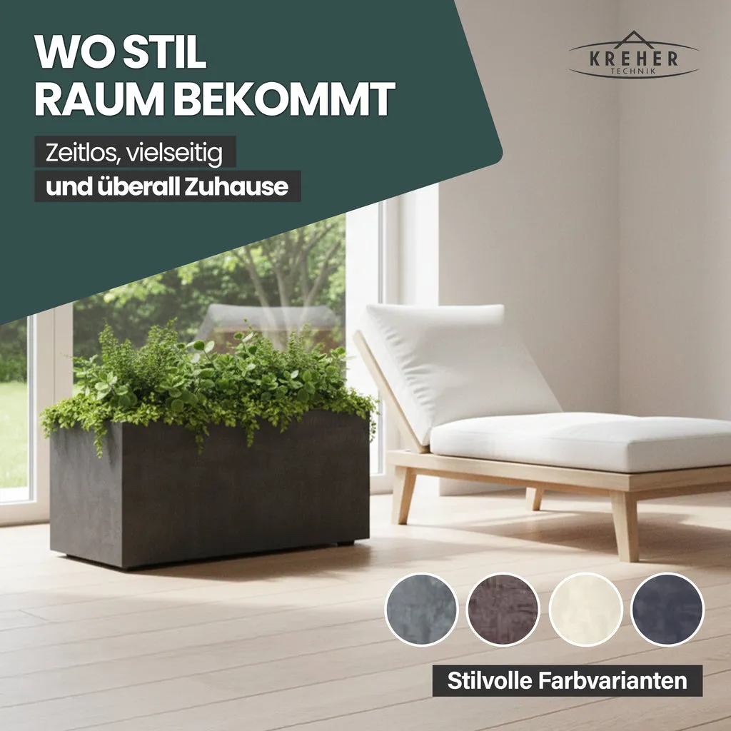 Kreher Millennium Pflanzkübel 73L anthrazit rechteckig 78cm