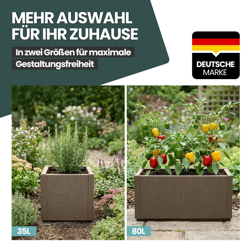 Kreher Ethica Pflanzkasten 80 cm Taupé breit 1 Stück