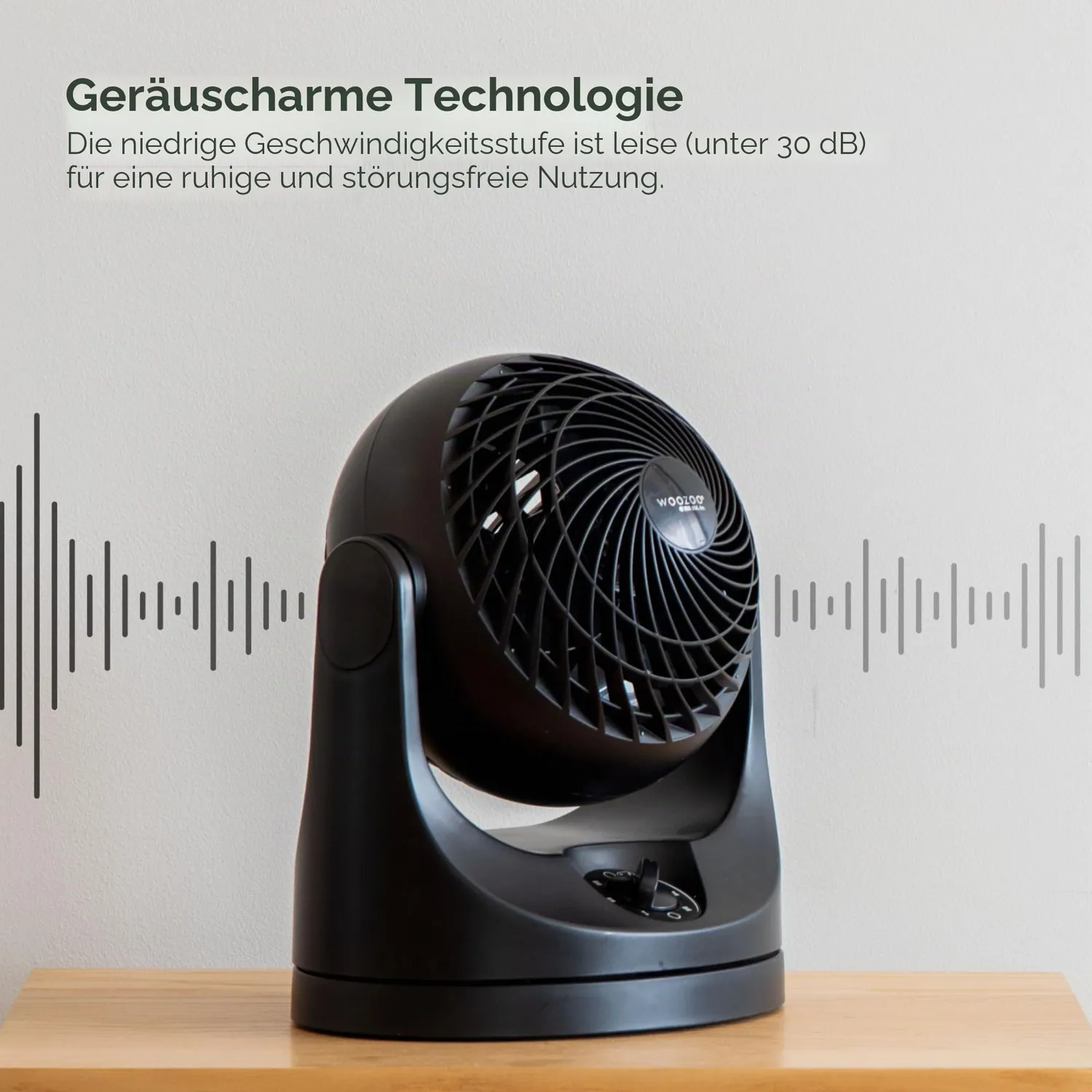 Iris Ohyama Woozoo PCF-MKM18 Tischventilator weiß