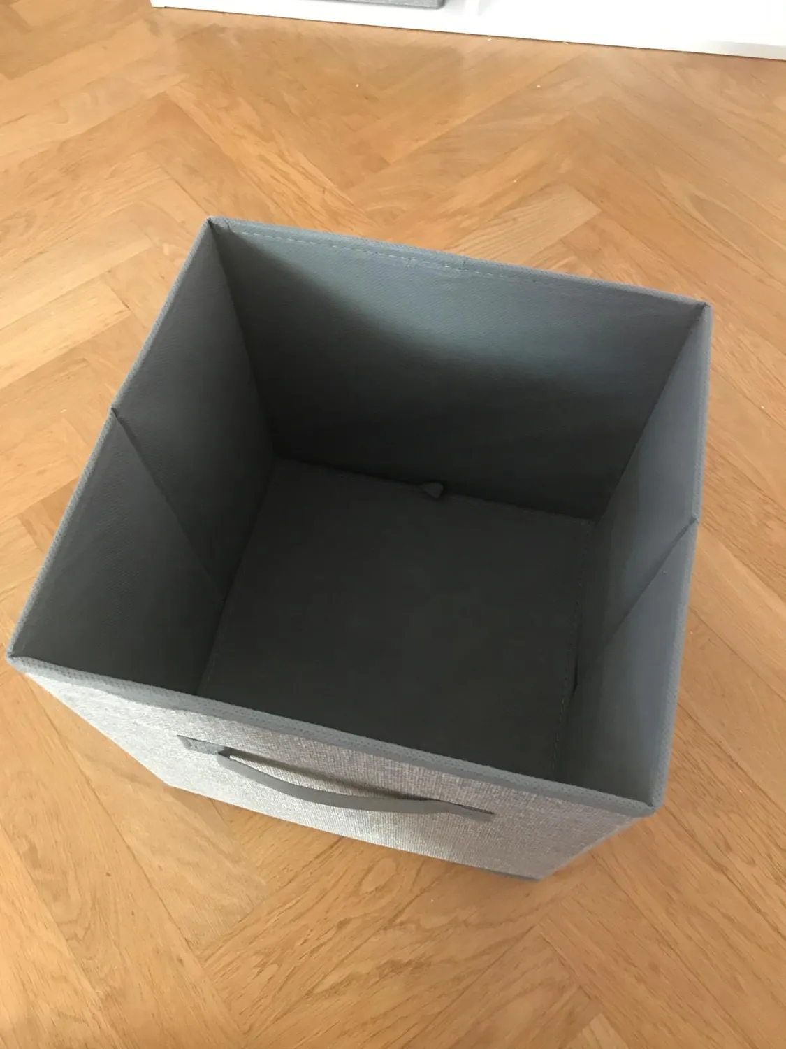 mDesign Aufbewahrungsbox Spielzeugkiste 2er-Set grau Stoff Griffe