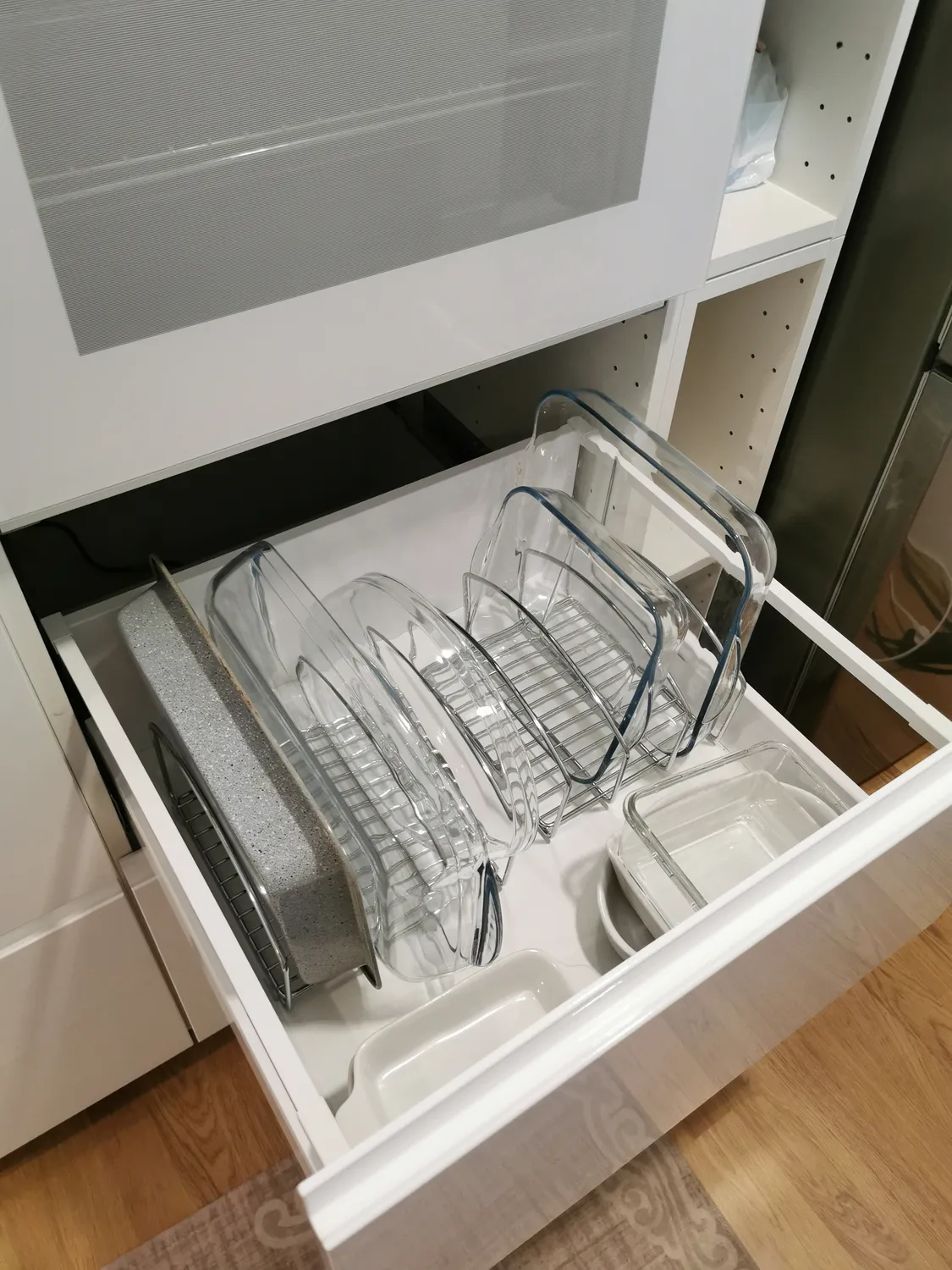 mDesign 12235MDKEU Pfannenhalter 2er-Set dunkelgrau Metall