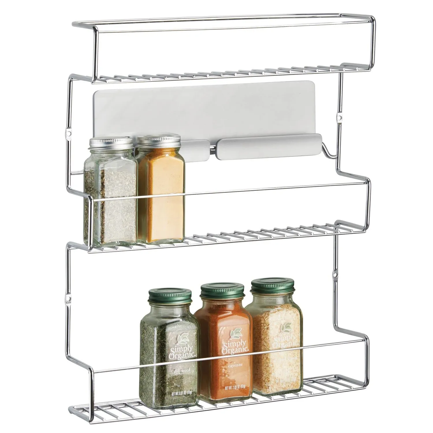 mDesign AFFIXX Gewürzregal selbstklebend 2er-Set Metall