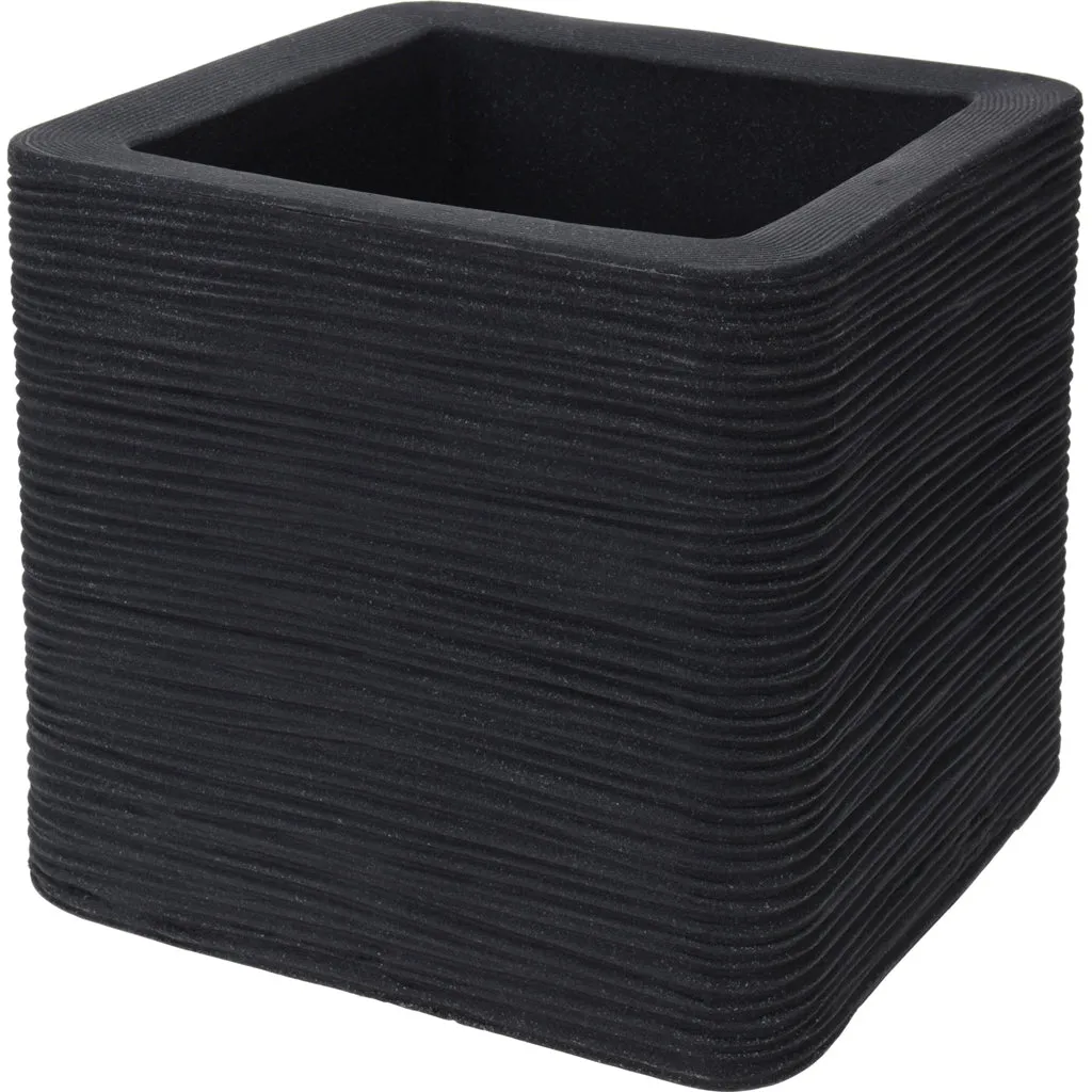 Kreher Struktur Optik Pflanzkübel 30x30 Anthrazit