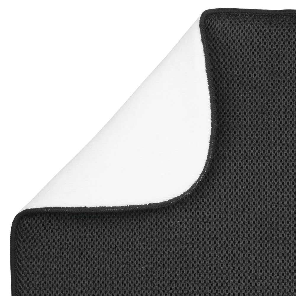 mDesign Abtropfgestell Metall schwarz mit Besteckkorb