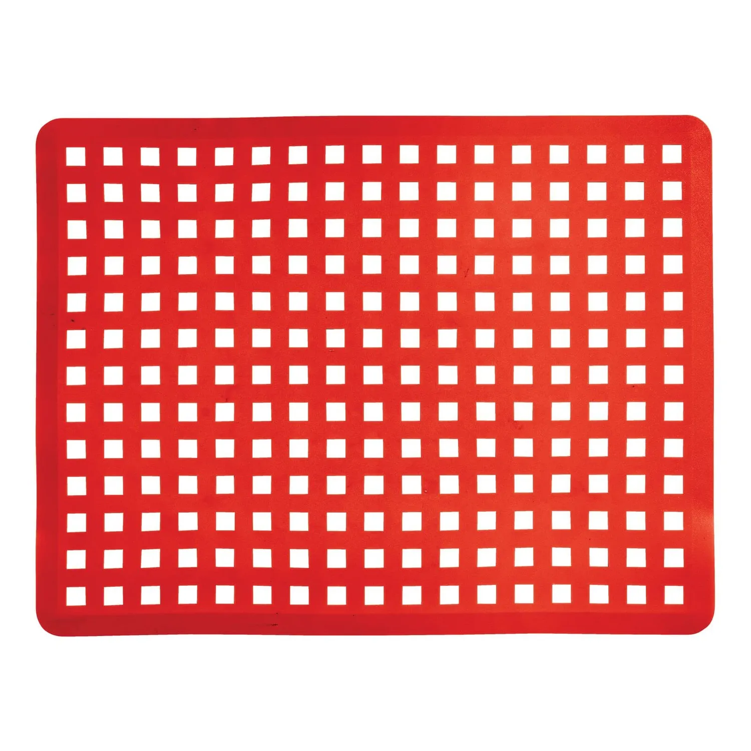 mDesign Spülbeckenschutz Set 3-teilig rot Kunststoff Matte