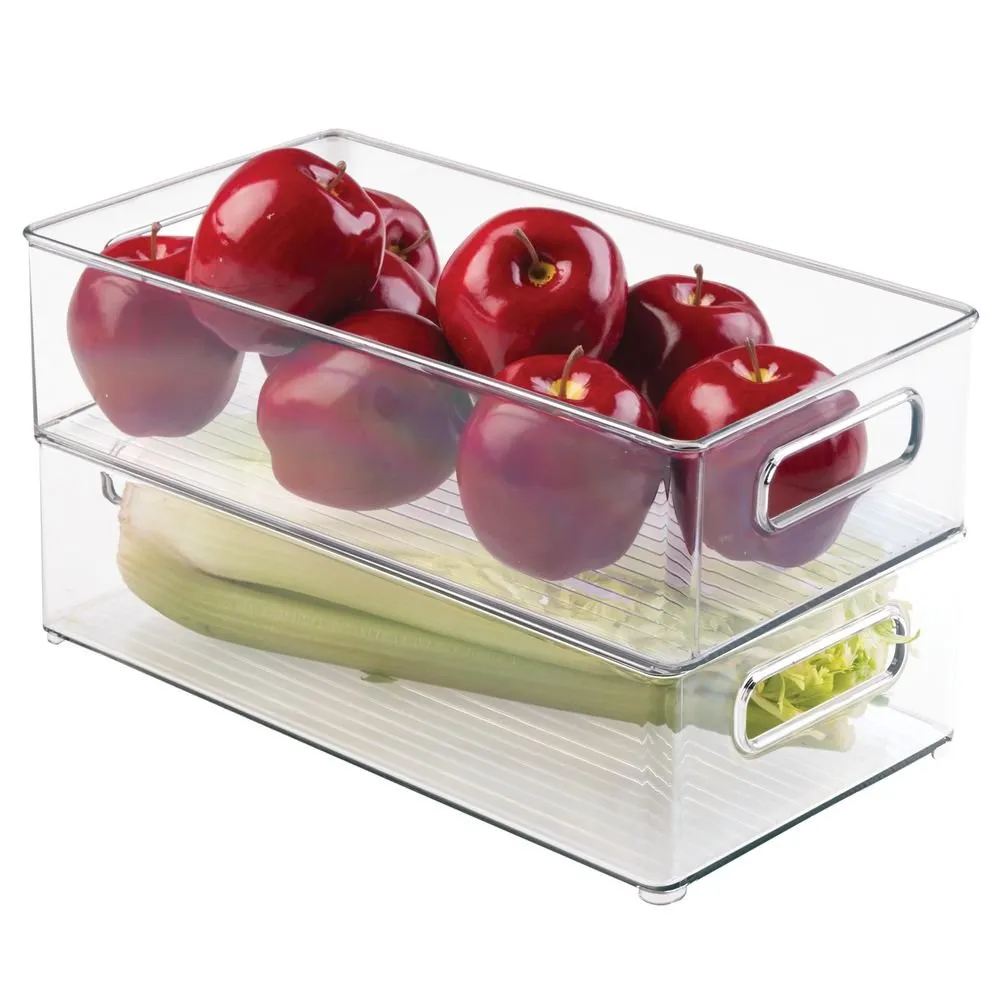 mDesign Aufbewahrungsbehälter 2 Stück transparent BPA-frei