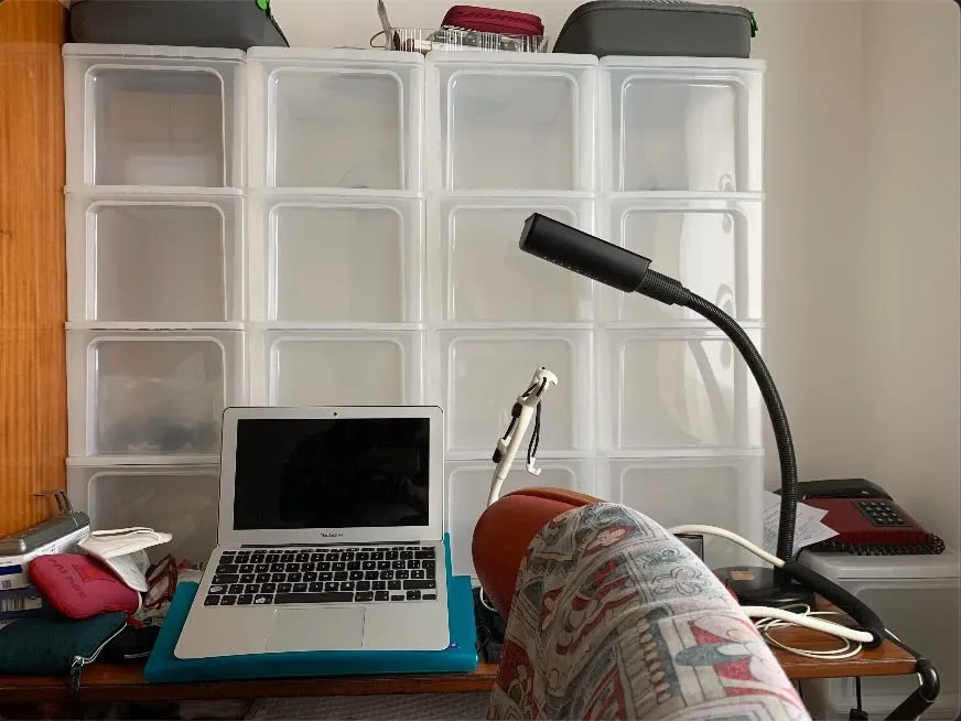 Iris Ohyama OCH-2400 Schubladenbox 4 Fächer Mattweiß A4