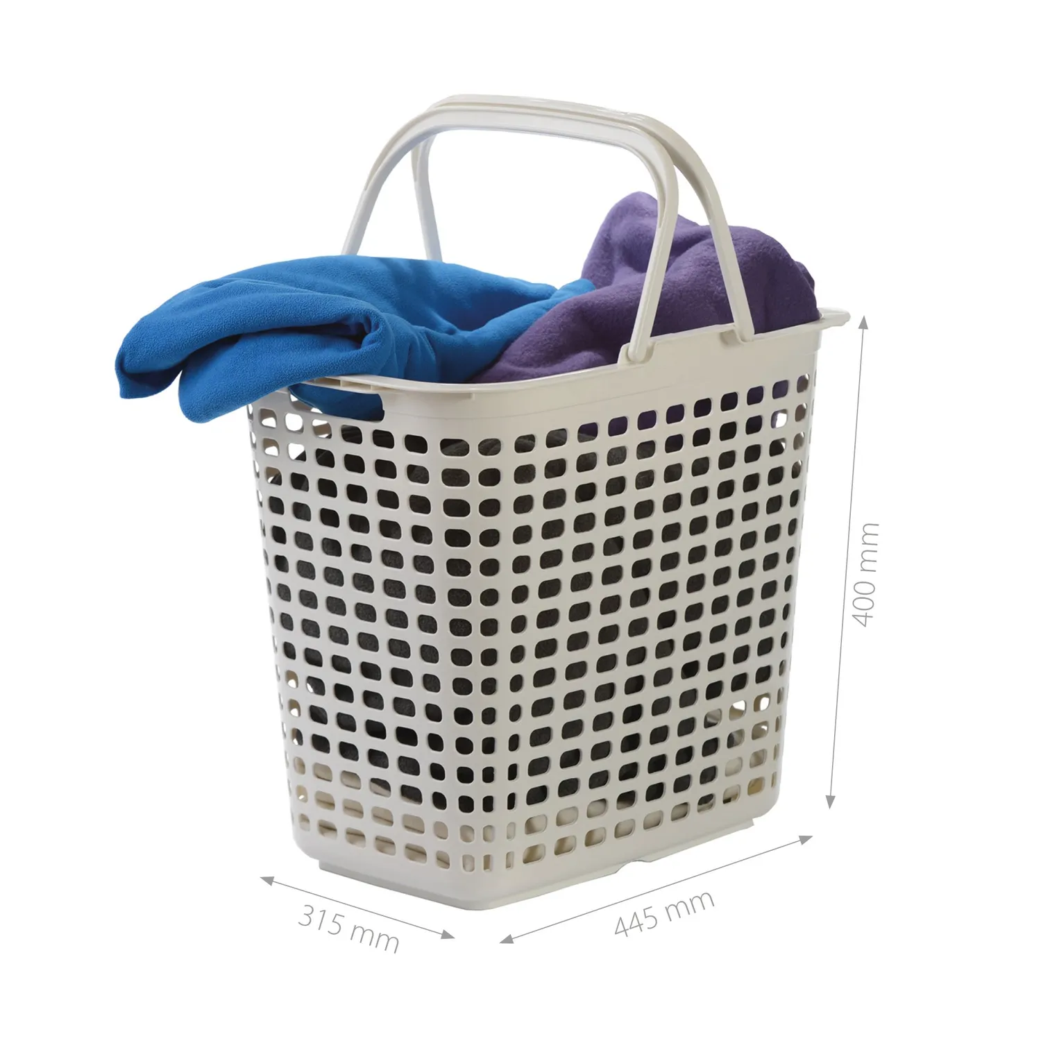 Iris Ohyama LB-L Wäschekorb 36 L weiß 2er-Set