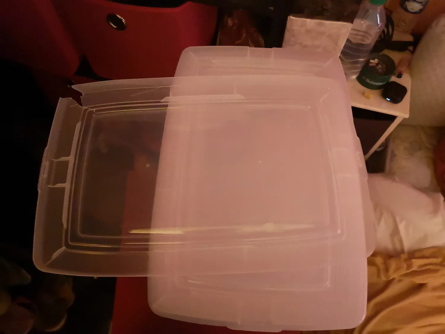 Iris Ohyama MCB-11 Aufbewahrungsbox Transparent 3x11L stapelbar