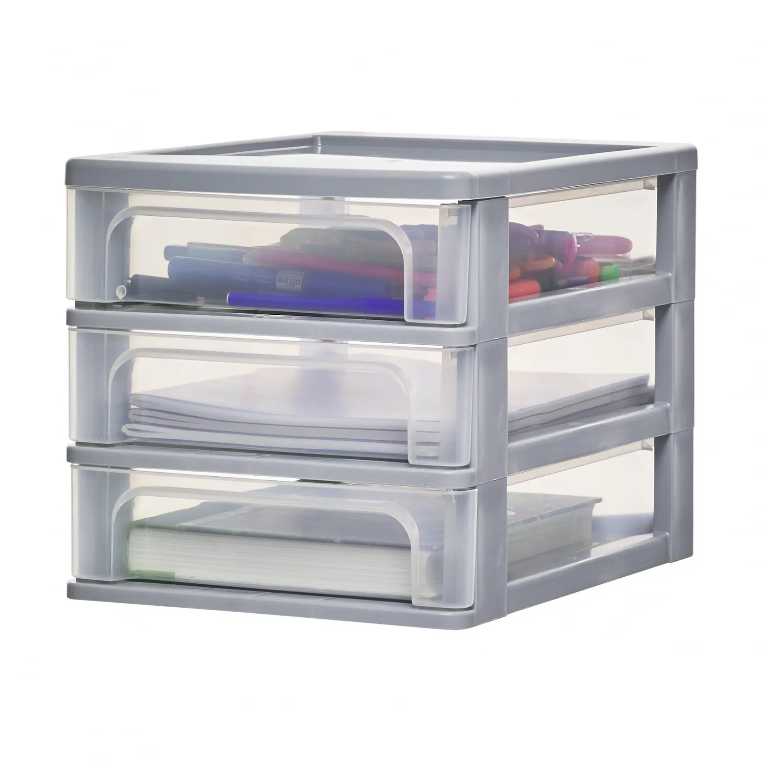 Iris Ohyama Organizer Chest OCH-2021 Schubladenbox Schwarz Mix A4