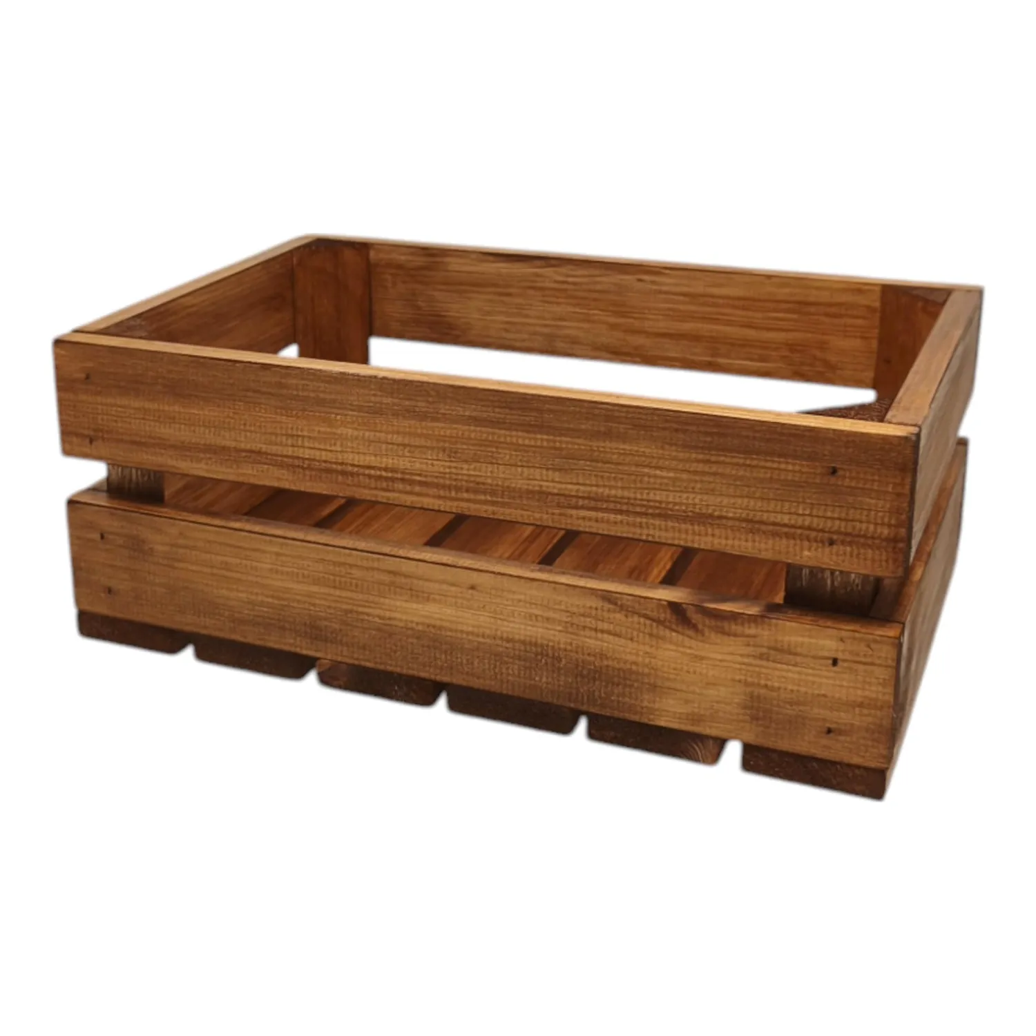 GoodFreshDecor Holzkiste 30x20x12 braun Kiefernholz