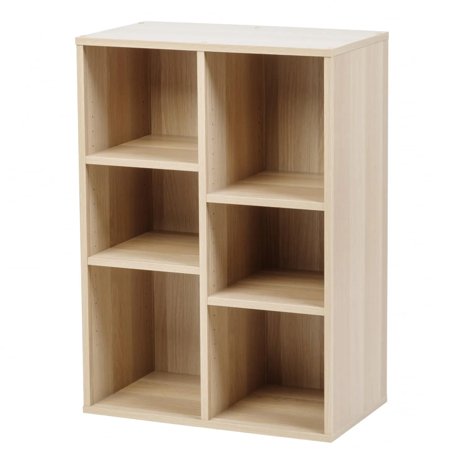 Iris Ohyama CFR-9060 Regal 6 Fächer Hellbraun Holz