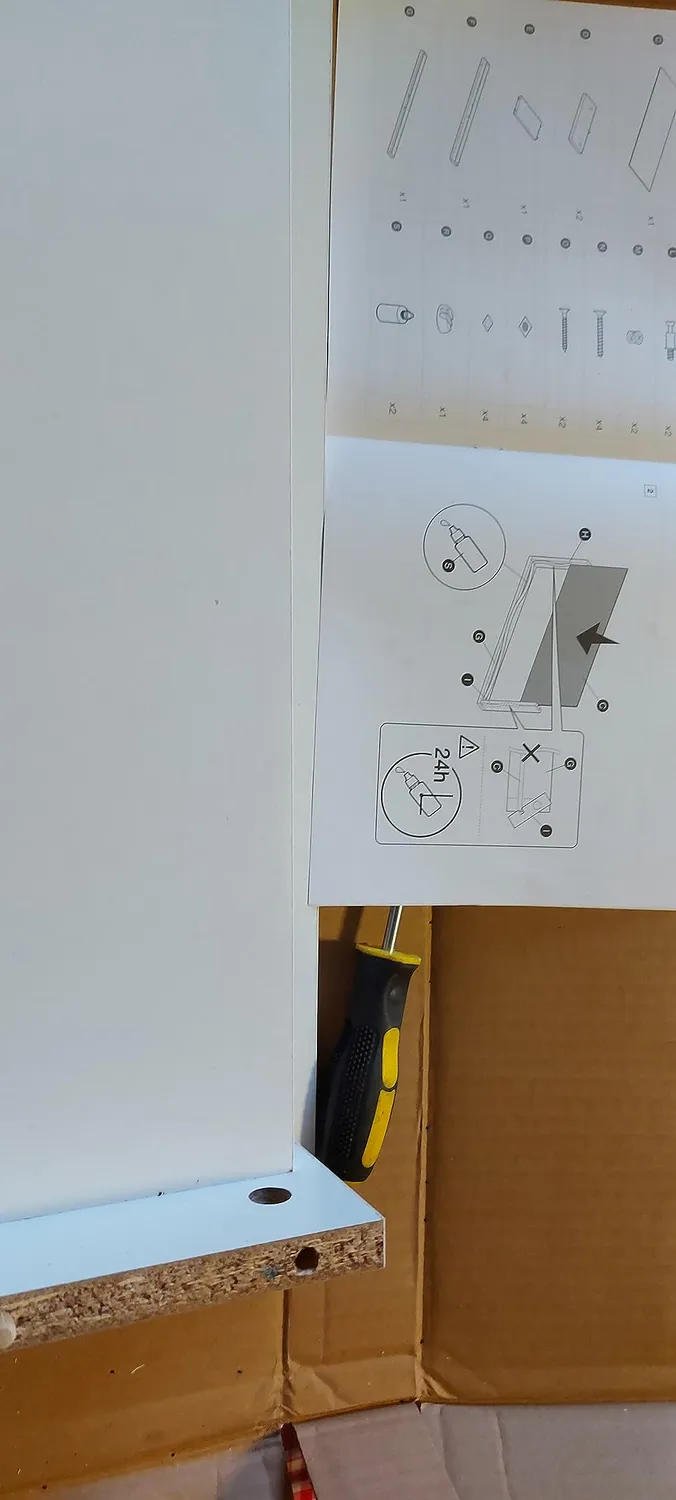 Iris Ohyama Monitor Stand Drawer MS-590D Ständer Eiche Weiß