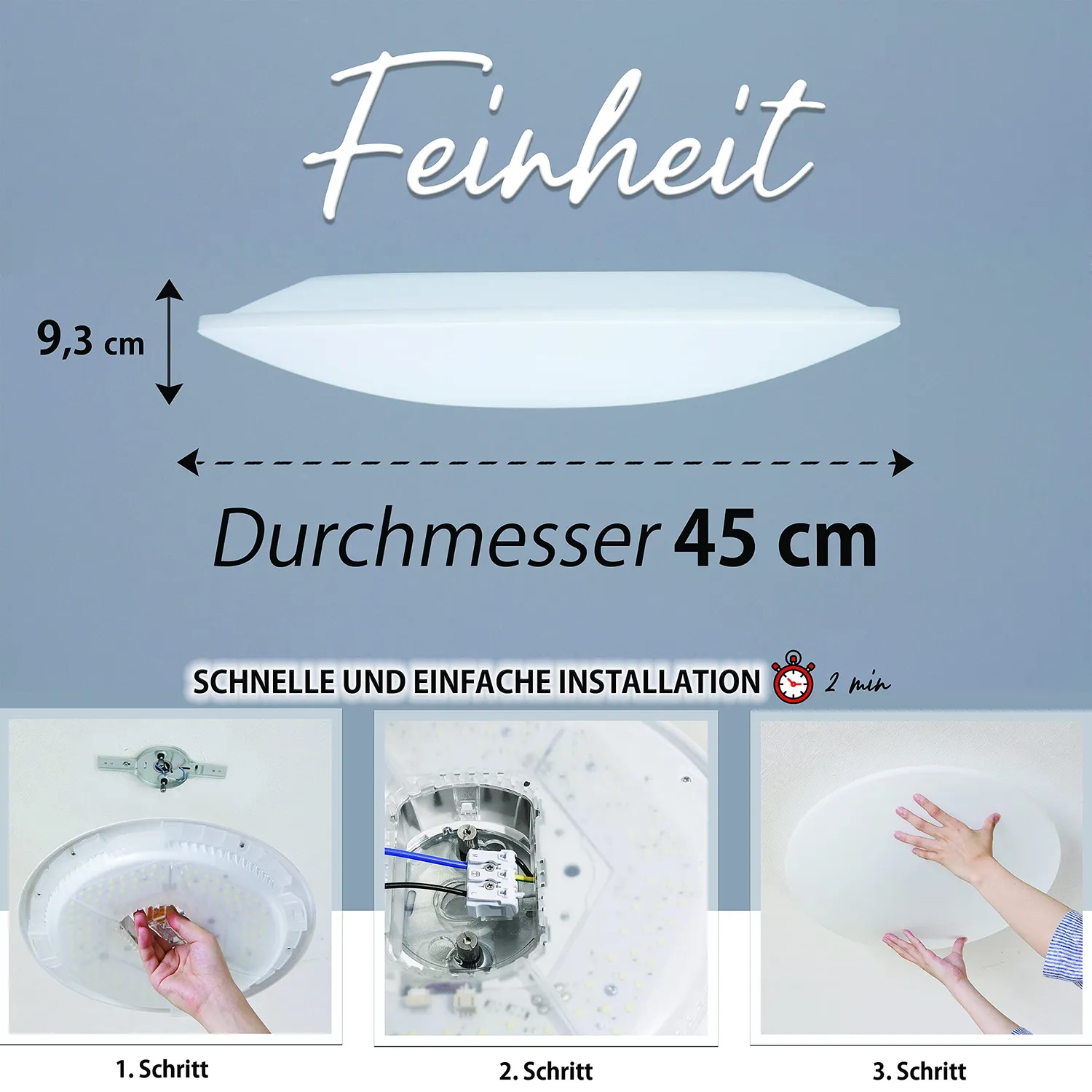 Iris Ohyama CL12D-5.0G Deckenleuchte LED 40W weiß dimmbar