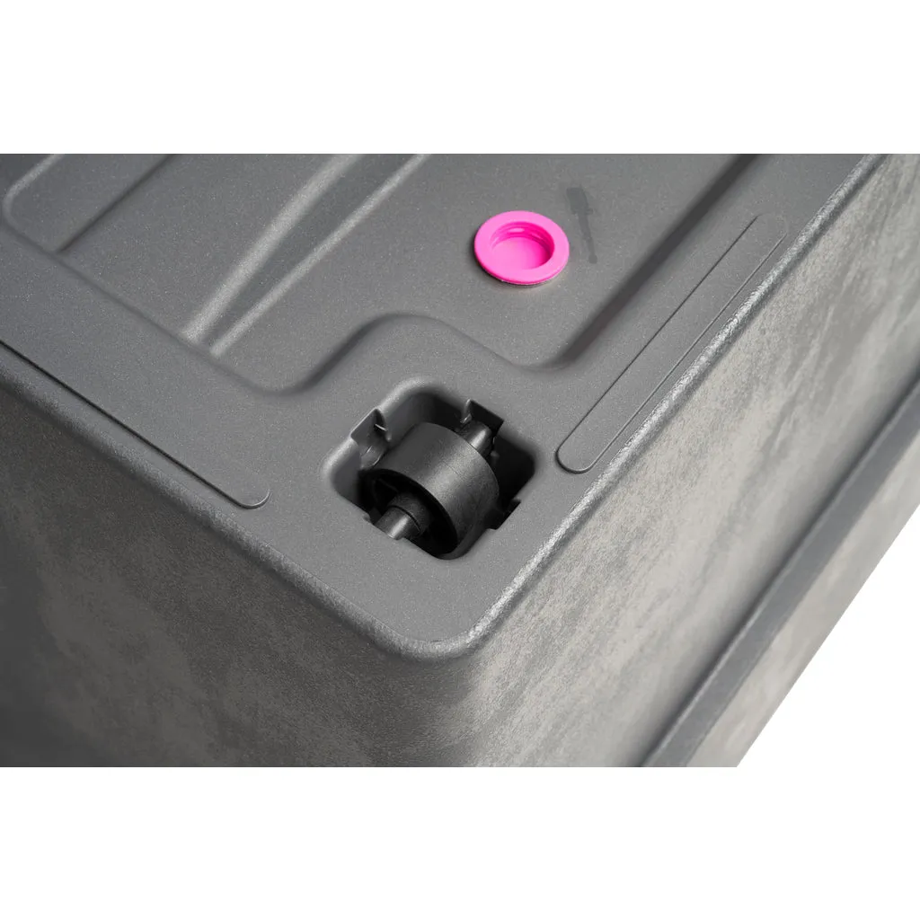 Kreher Like Pflanzkasten 80 cm anthrazit 2 Stück Sichtschutz