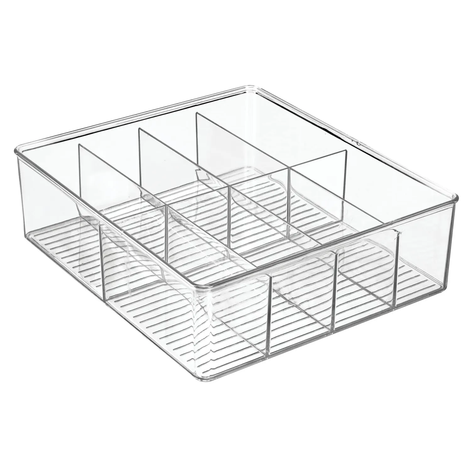 mDesign Aufbewahrungsbox Küchen Organizer 8 Fächer transparent