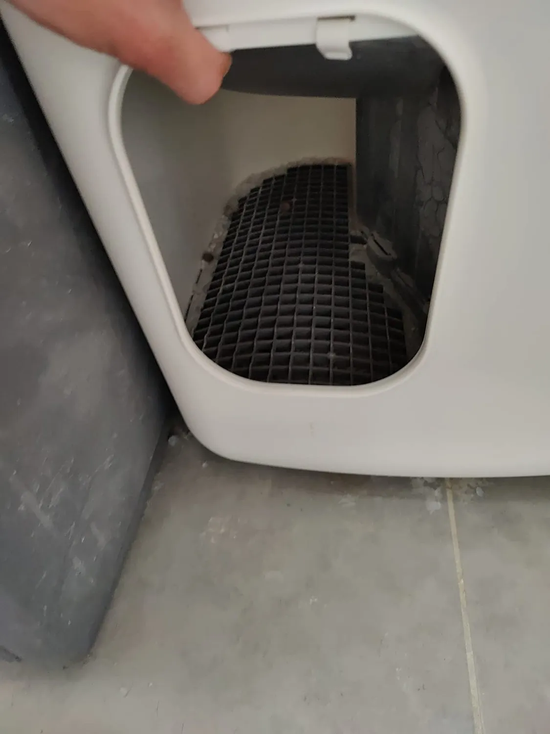 Iris Ohyama CCLB-500 Katzentoilette Weiß Beige geschlossen