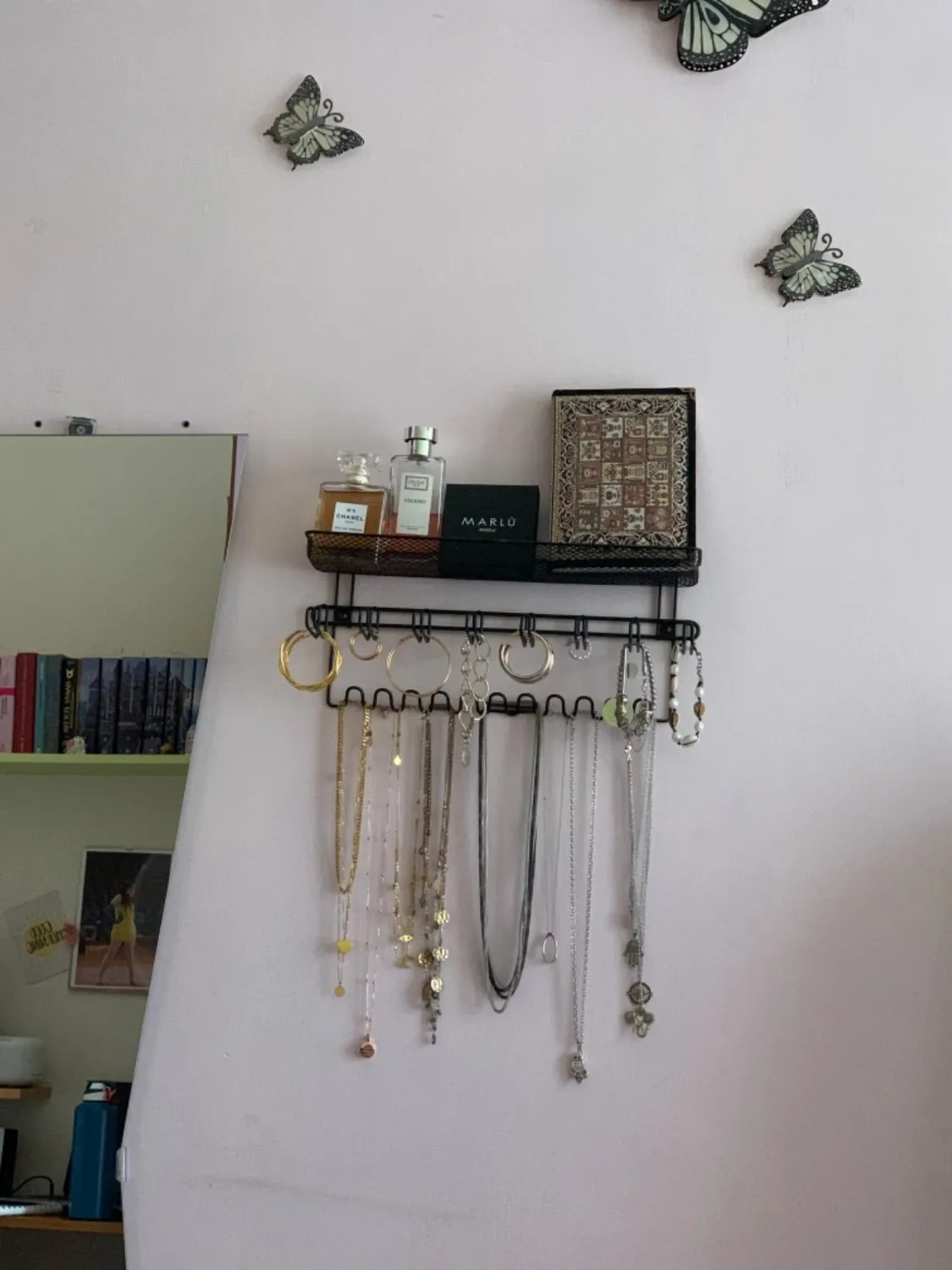 mDesign Schmuckhalter Wand Metall rotgold