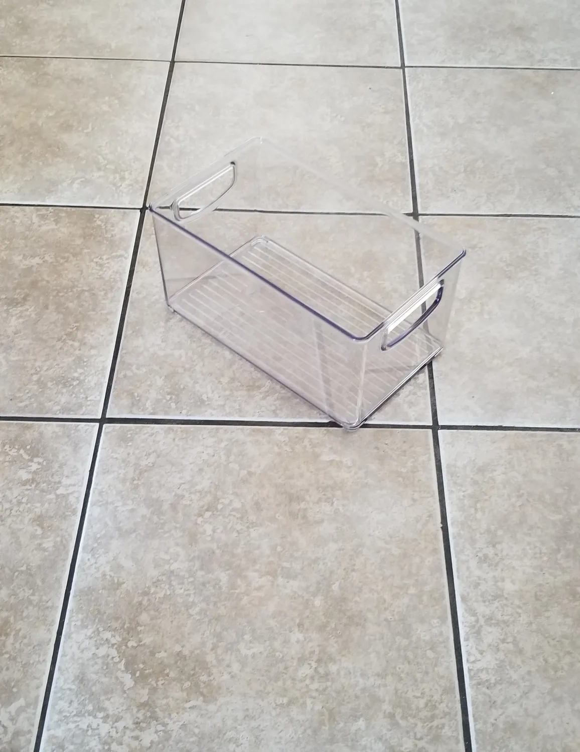 mDesign Aufbewahrungsbox Griff 4er-Set transparent hoch