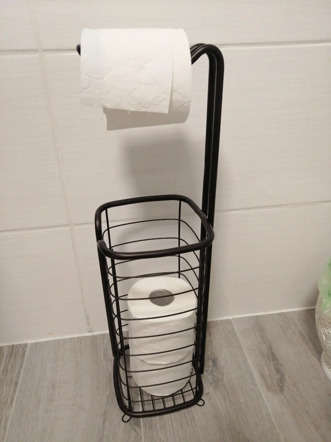 mDesign Omni Toilettenpapierhalter freistehend Stahl für 4 Rollen