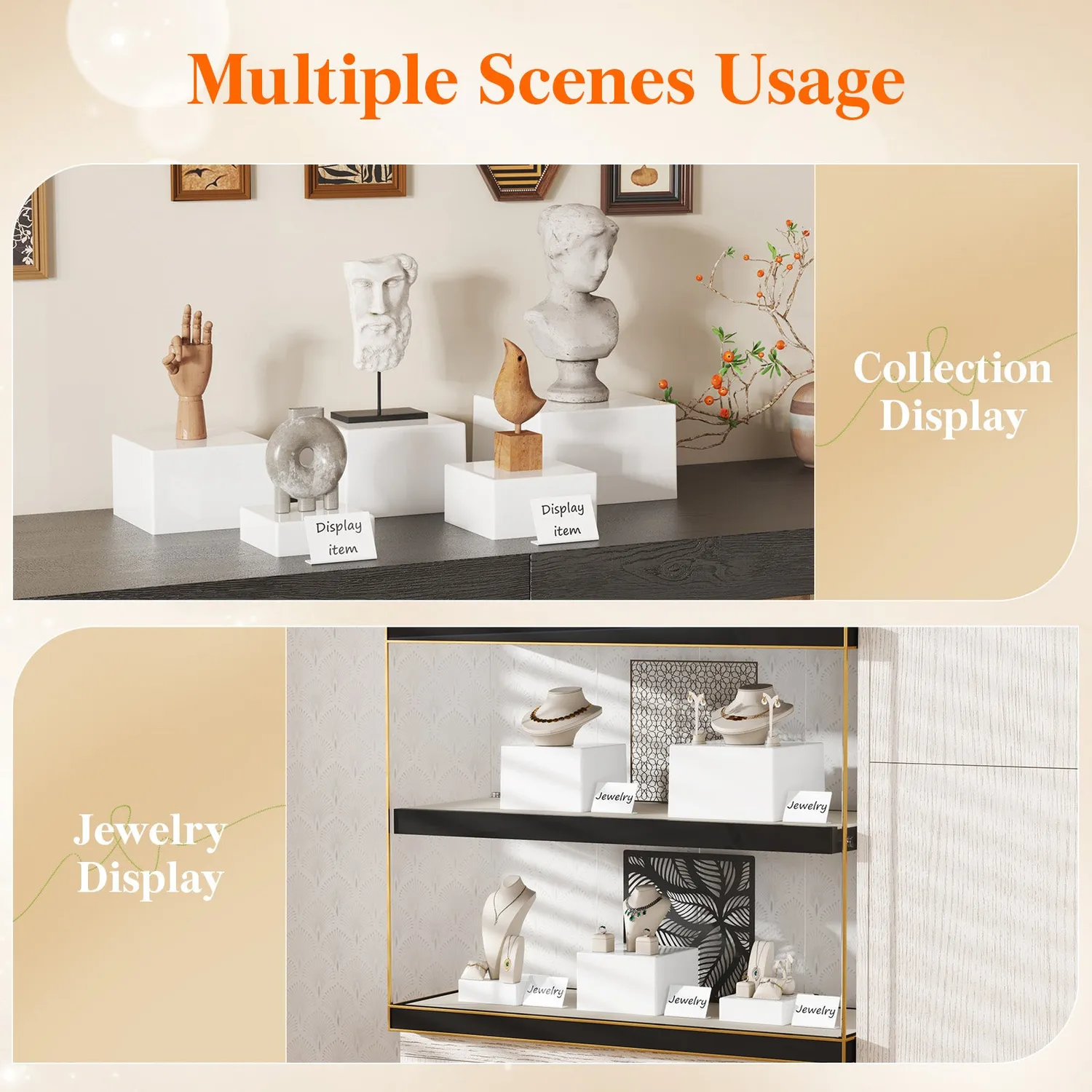 Lifewit Buffet Ständer Etagere 5er Set weiß für Kuchen