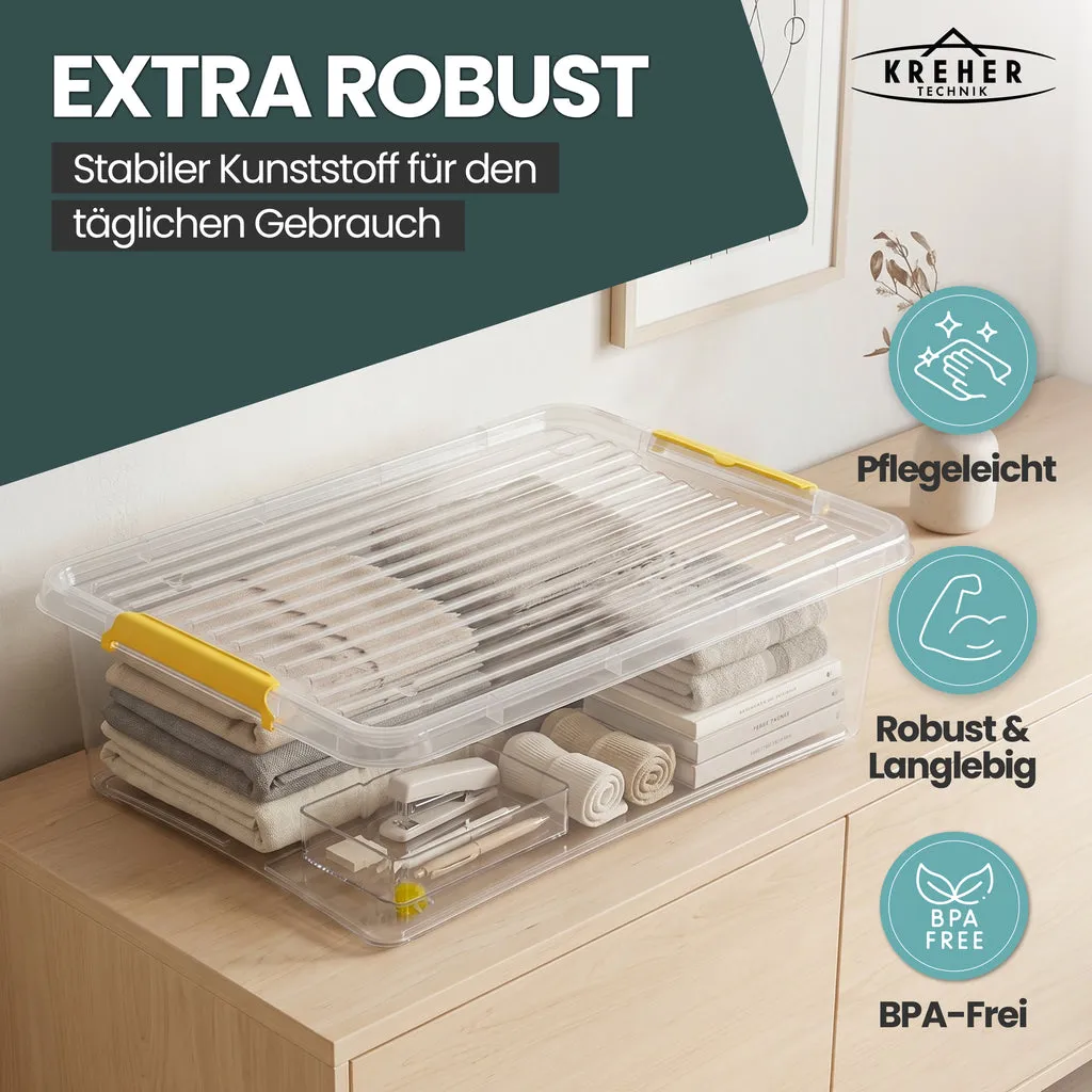 Kreher Simple Store Aufbewahrungsbox 30 L transparent