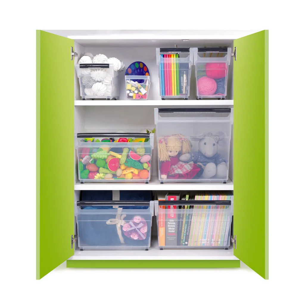 Kreher NUK Aufbewahrungsbox mit Rollen transparent stapelbar