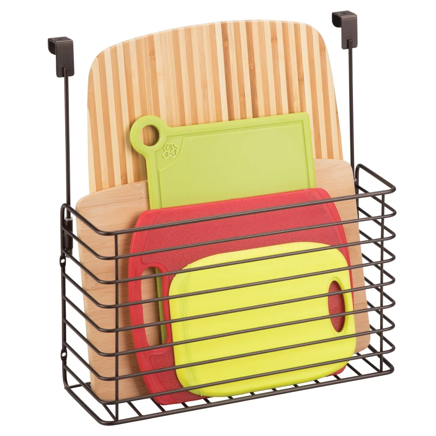 mDesign Küchenregal Einhängen Schranktür-Organizer bronze
