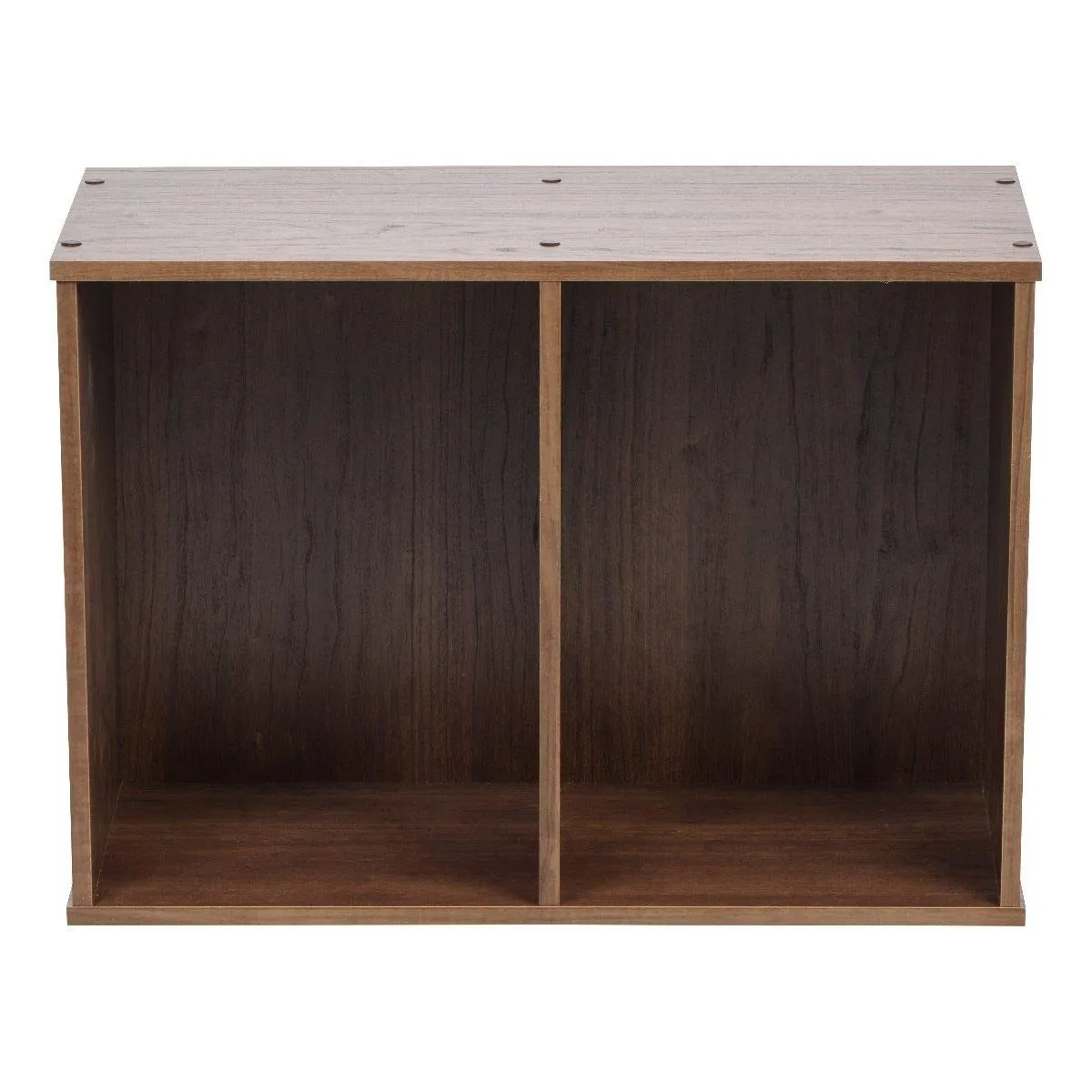 Iris Ohyama 2 Würfel Bücherregal braun 40cm offen platzsparend